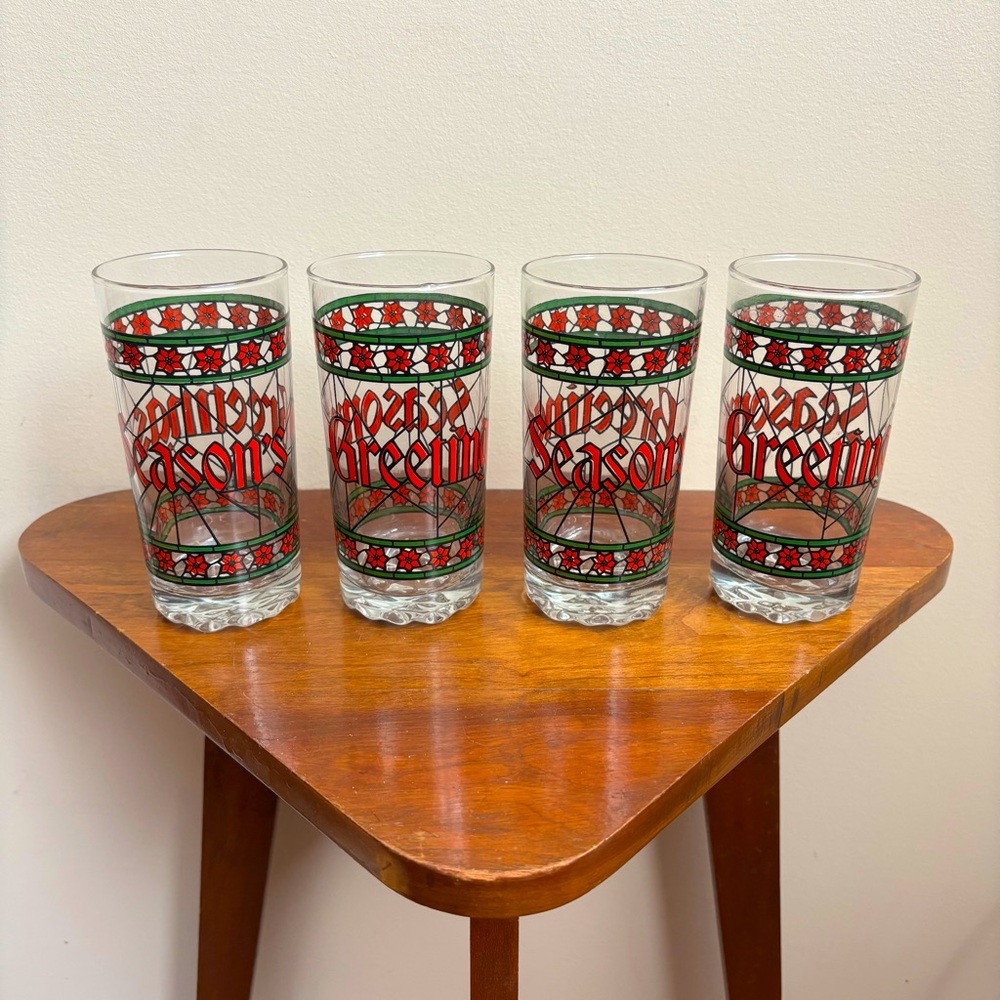 Vintage Holiday Glasses